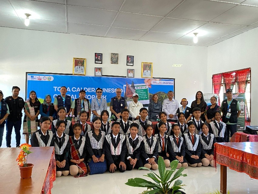 Geopark Kaldera Toba Jalani Revalidasi UNESCO, SMKN 1 Simanindo Ambil Bagian Penting